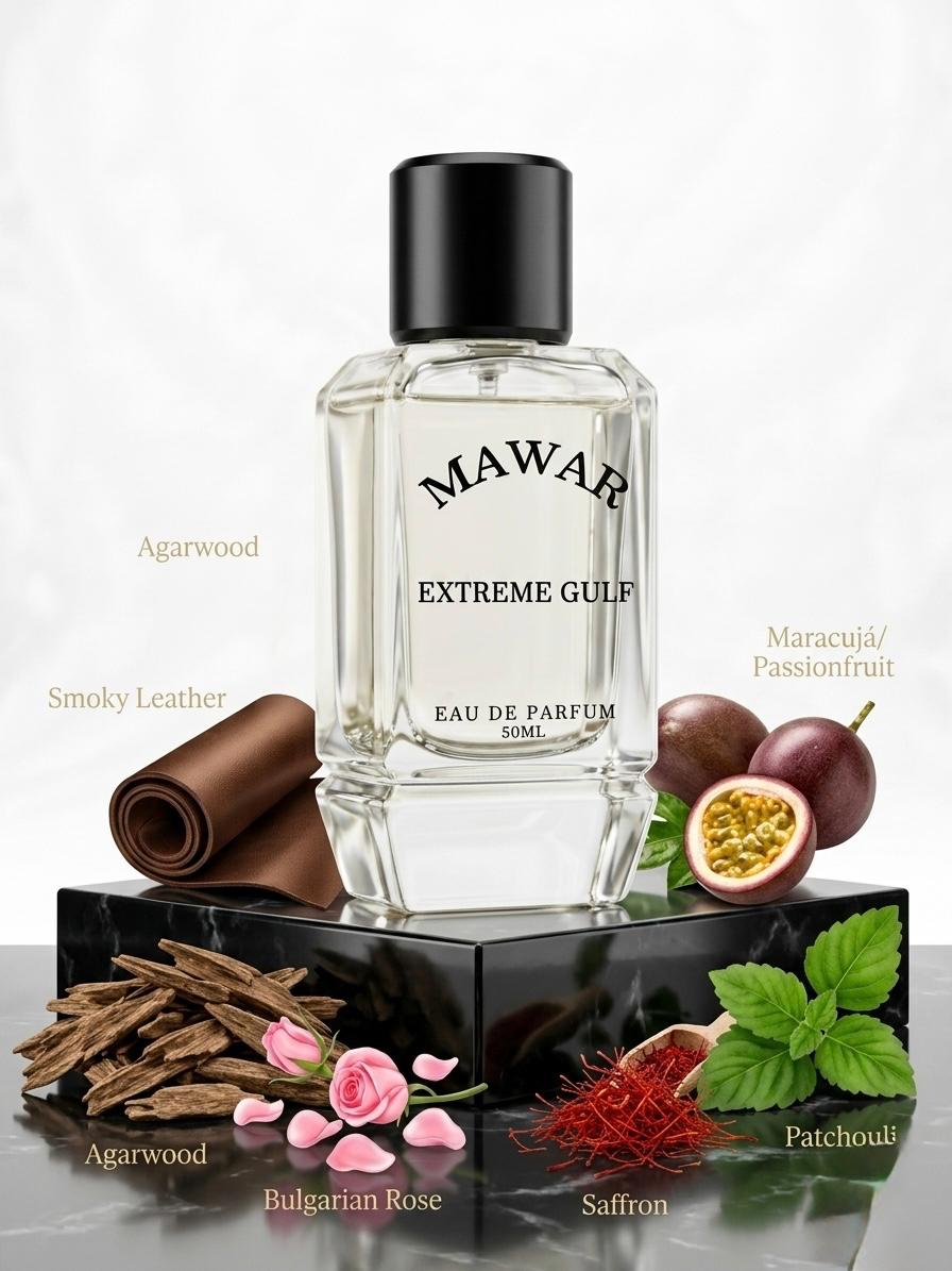 Extreme Gulf Eau de Parfum, Oud, Passionfruit and Exotic Leather Notes, Unisex, 50ml - Image 6