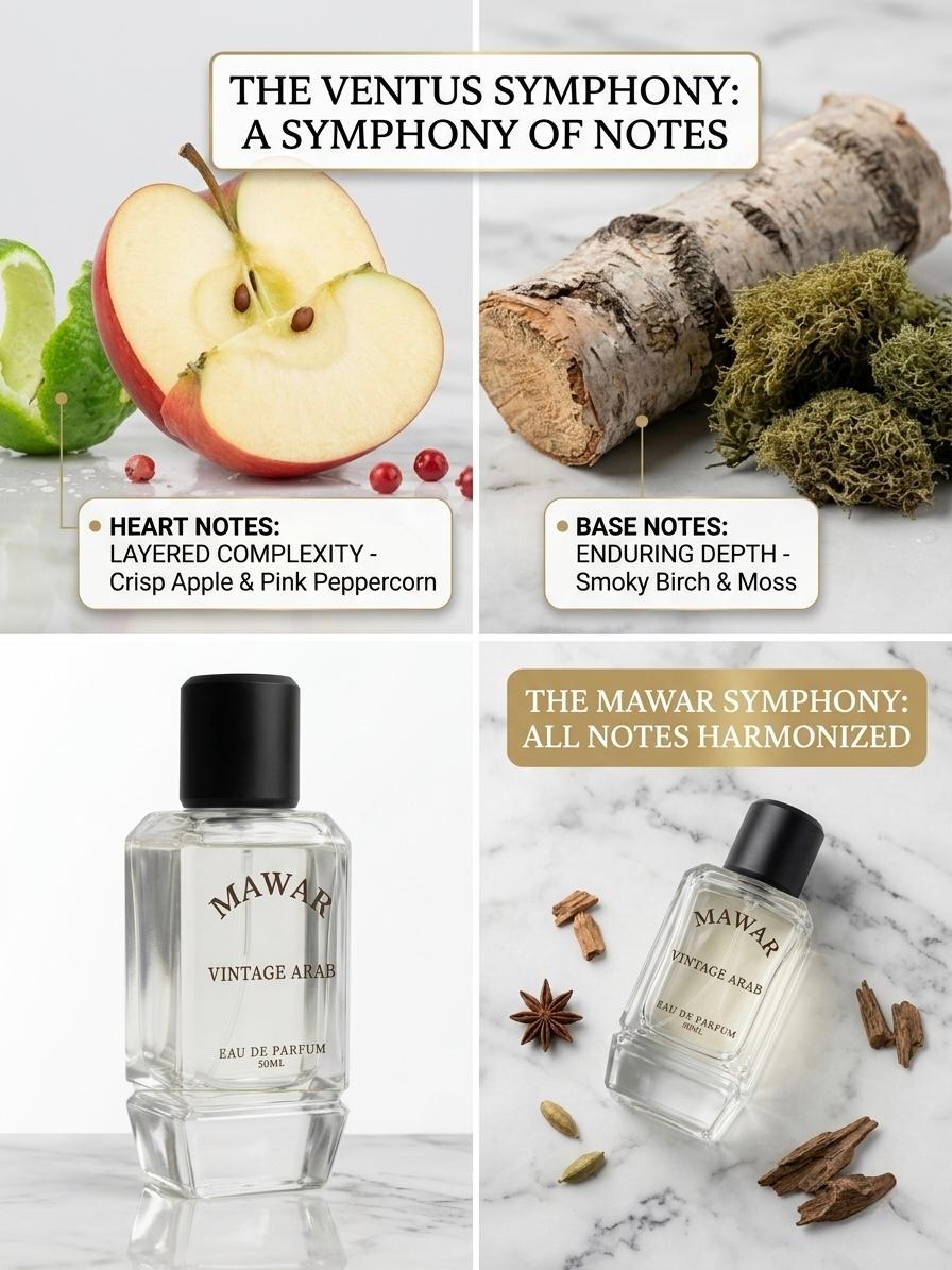 Mawar Vintage Arab Eau de Parfum, Fruity Chypre Woody-Fruity Scent, Pineapple, Patchouli and Ambergris Notes, 50ml - Image 7